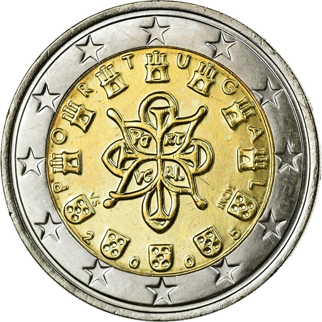 Portugal, 2 Euro, 2005, MS(63), Bi-Metallic, KM:747