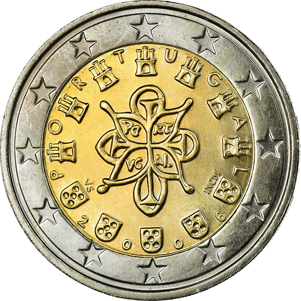 Portugal, 2 Euro, 2006, MS(63), Bi-Metallic, KM:747