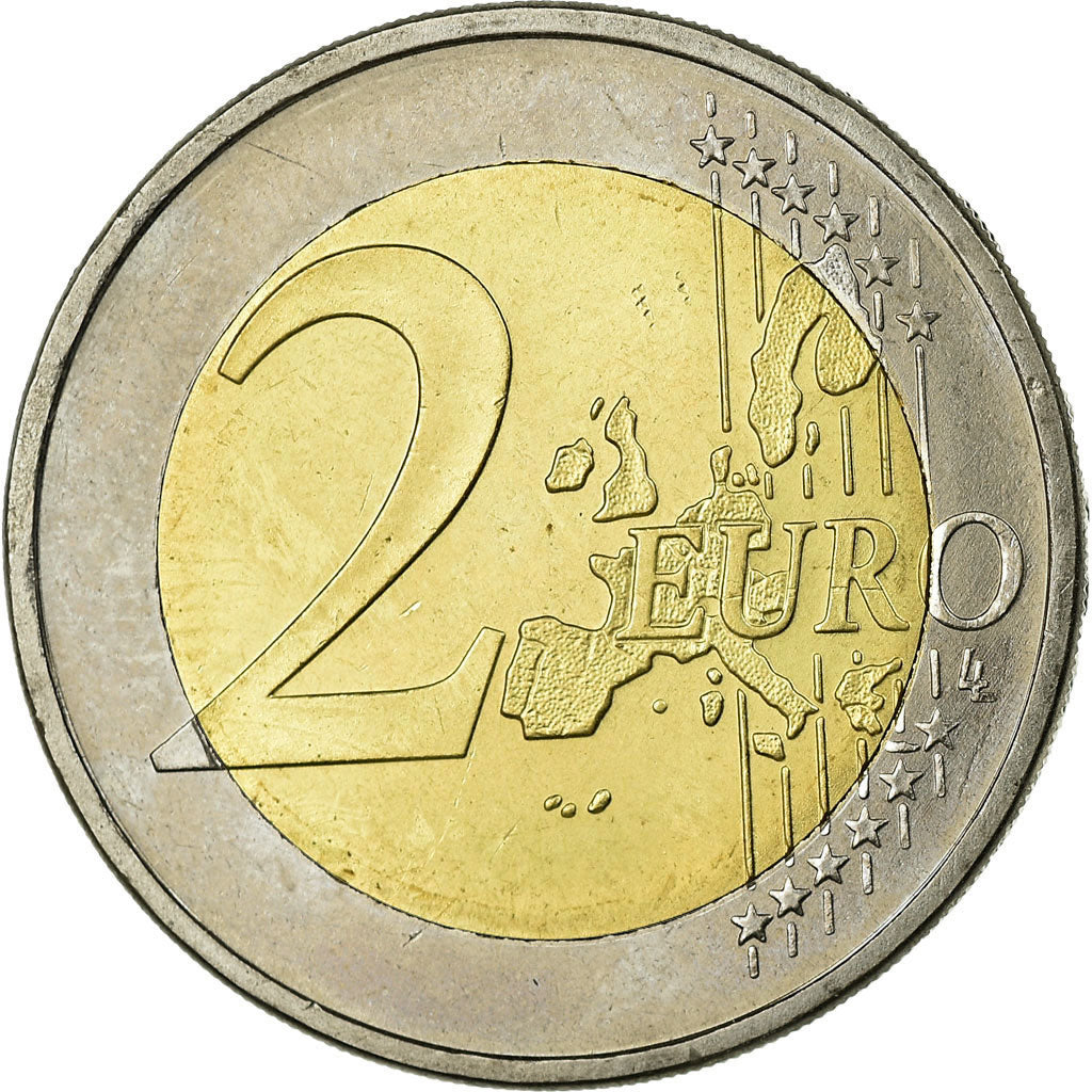 GERMANY - FEDERAL REPUBLIC, 2 Euro, 2002, MS(63), Bi-Metallic, KM:214