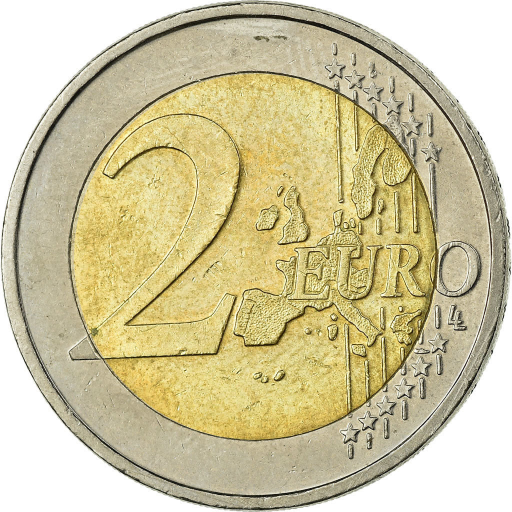 GERMANIA - REPUBBLICA FEDERALE, 2 Euro, 2002, BB, Bi-metallico, KM:214
