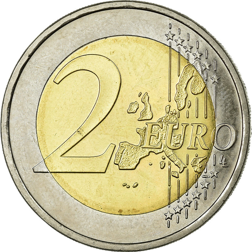 GERMANY - FEDERAL REPUBLIC, 2 Euro, 2002, MS(63), Bi-Metallic, KM:214