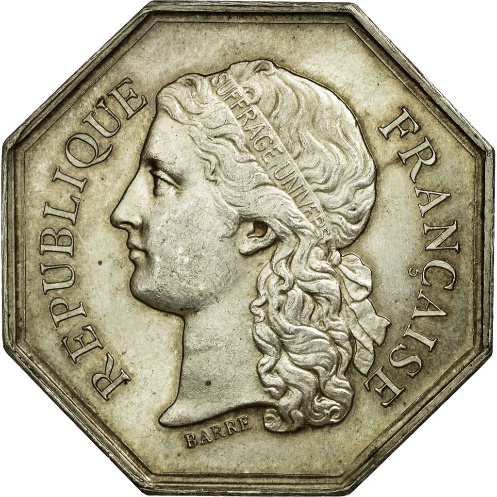 France, Token, Notary, MS(63), Silver, Lerouge:145a.