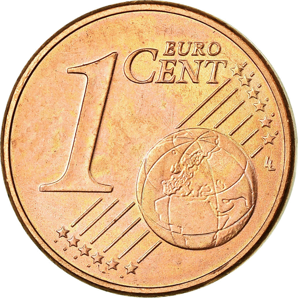 GERMANY - FEDERAL REPUBLIC, Euro Cent, 2002, MS(63), Copper Plated Steel, KM:207