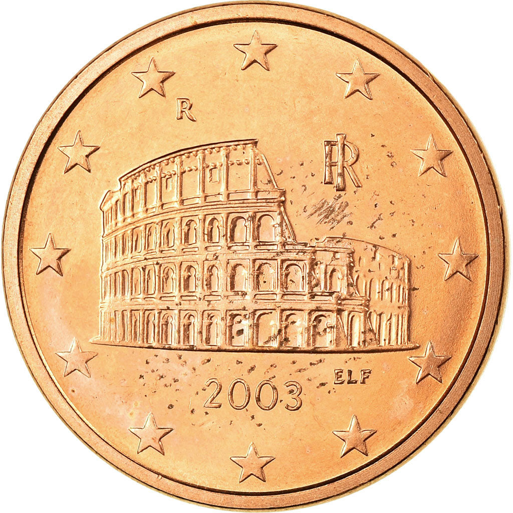 Italy, 5 Euro Cent, 2003, MS(63), Copper Plated Steel, KM:212