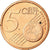 Italia, 5 Euro Cent, 2004, SPL, Acciaio placcato rame, KM:212