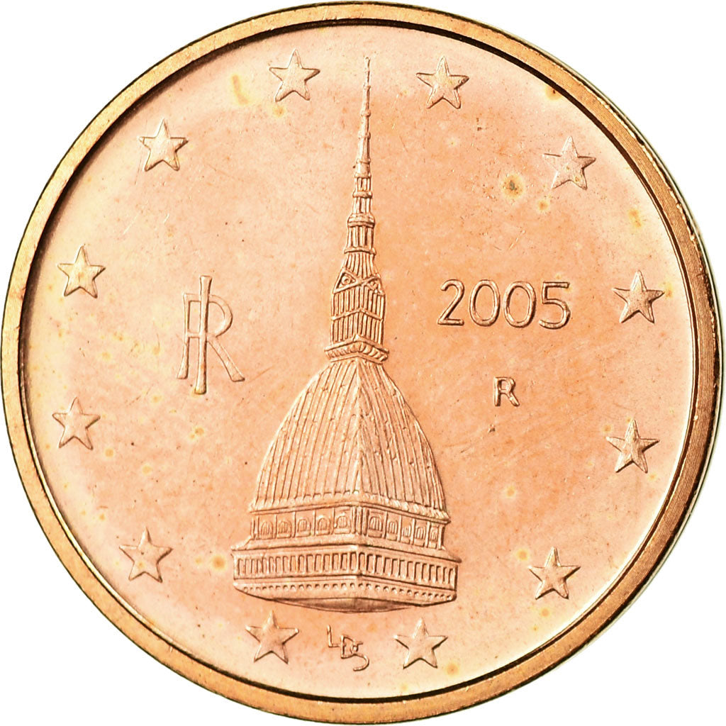 Italy, 2 Euro Cent, 2005, MS(63), Copper Plated Steel, KM:211