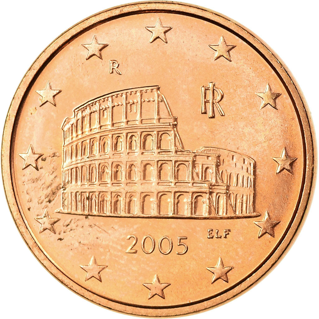 Italy, 5 Euro Cent, 2005, MS(63), Copper Plated Steel, KM:212
