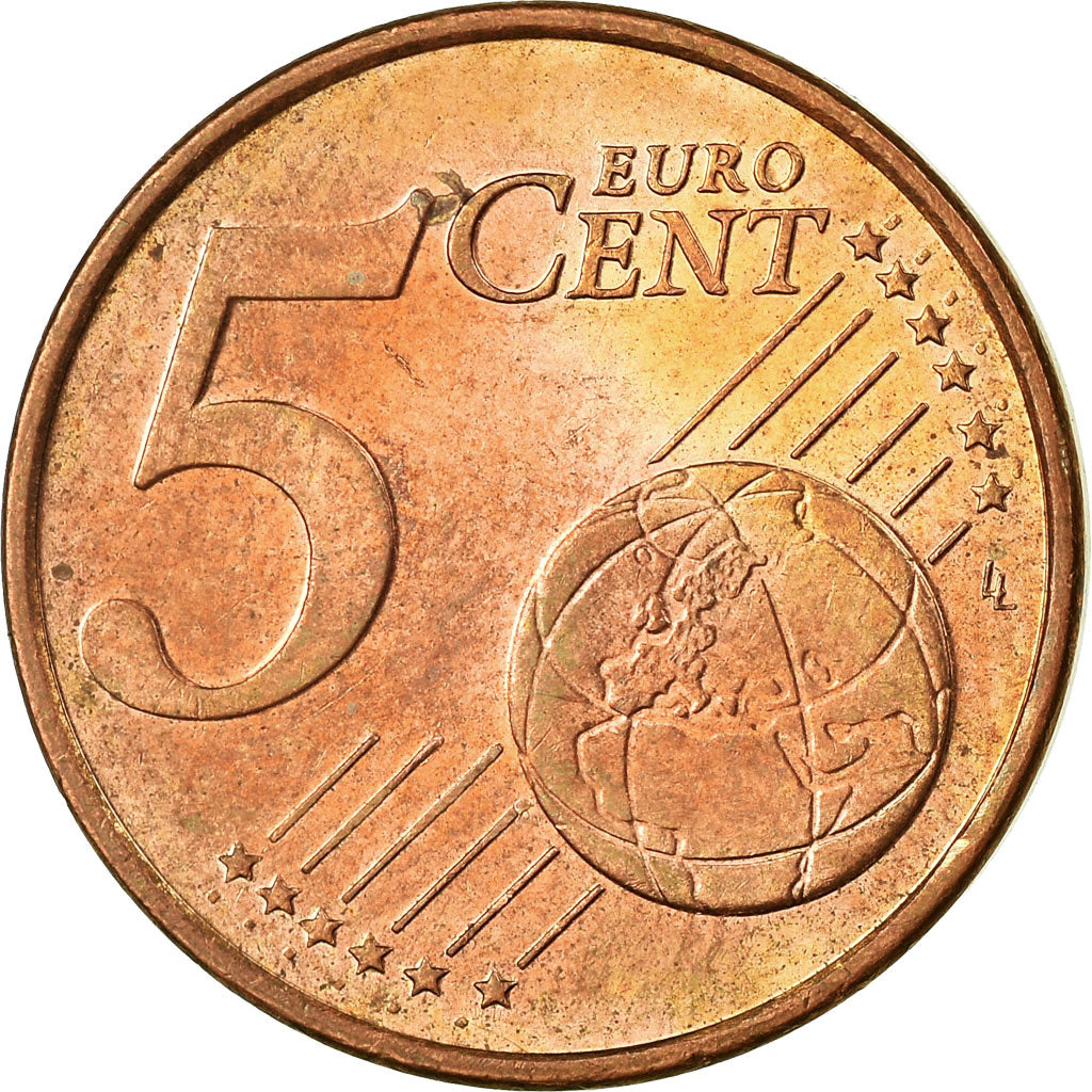 Austria, 5 Euro Cent, 2002, SPL, Acciaio placcato rame, KM:3084