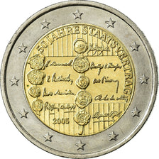 Austria, 2 Euro, State Treaty, 2005, MS(63), Bi-Metallic, KM:3124