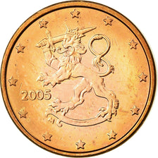 Finland, Euro Cent, 2005, MS(63), Copper Plated Steel, KM:98