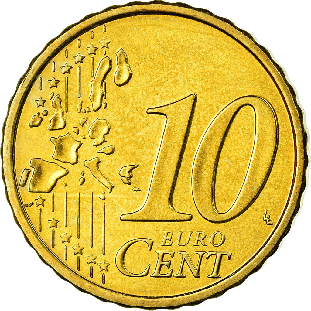 Finnland, 10 Euro Cent, 2005, UNZ, Messing, KM:101