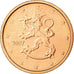 Finlândia, 2 Euro Cent, 2007, MS(63), Aço Cromado a Cobre, KM:99