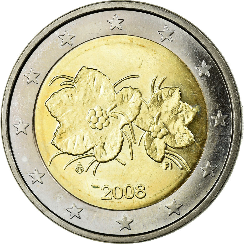 Finland, 2 Euro, 2008, MS(63), Bi-Metallic, KM:130