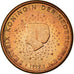 Países Baixos, Euro Cent, 1999, EF(40-45), Aço Cromado a Cobre, KM:234