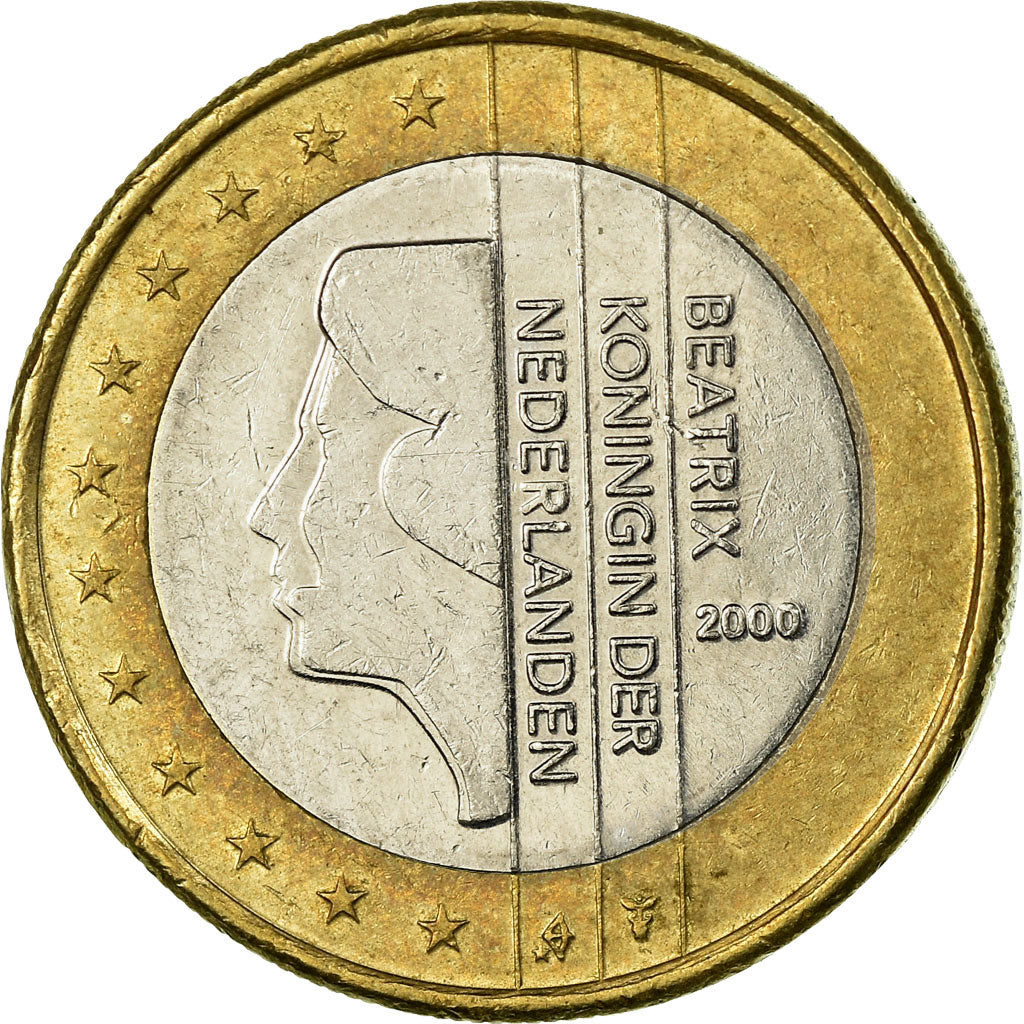 Netherlands, Euro, 2000, EF(40-45), Bi-Metallic, KM:240