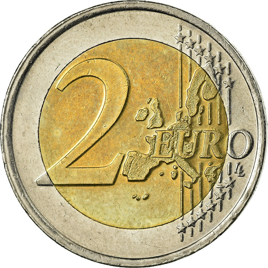 Niederlande, 2 Euro, 2001, SS, Bi-Metallic, KM:241