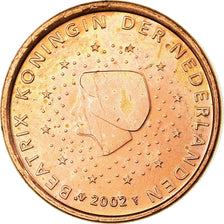 Paesi Bassi, Euro Cent, 2002, SPL, Acciaio placcato rame, KM:234