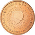 Netherlands, 5 Euro Cent, 2002, MS(63), Copper Plated Steel, KM:236