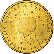 Países Baixos, 10 Euro Cent, 2002, MS(63), Latão, KM:237