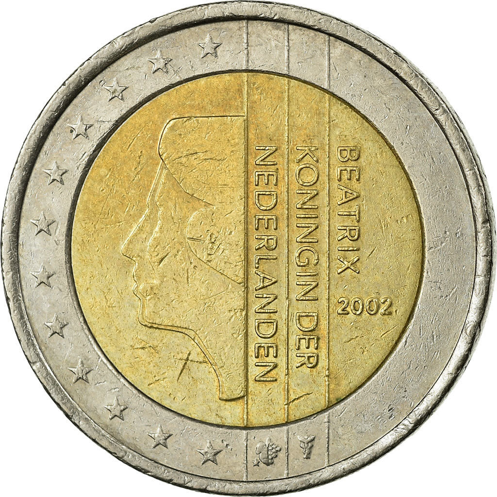 Netherlands, 2 Euro, 2002, EF(40-45), Bi-Metallic, KM:241