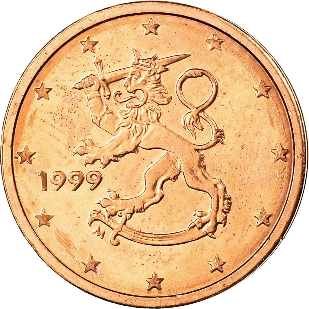 Finland, 2 Euro Cent, 1999, MS(63), Copper Plated Steel, KM:99
