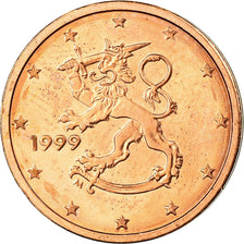 Finland, 2 Euro Cent, 1999, MS(63), Copper Plated Steel, KM:99