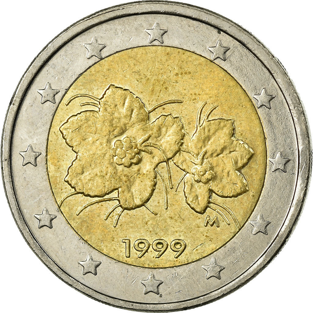 Finlandia, 2 Euro, 1999, BB, Bi-metallico, KM:105
