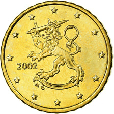Finlandia, 10 Euro Cent, 2002, SPL, Ottone, KM:101