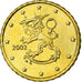Finlandia, 10 Euro Cent, 2002, SPL, Ottone, KM:101
