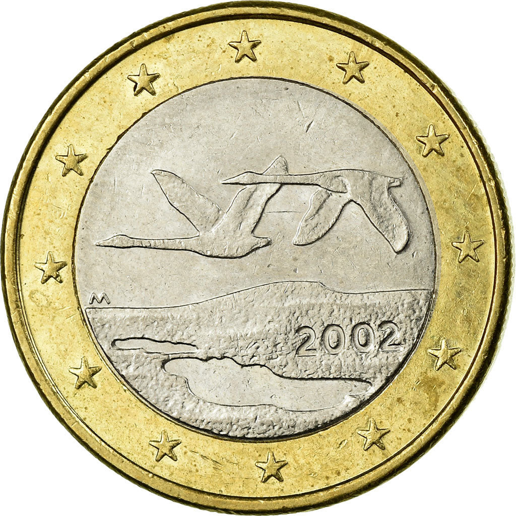Finland, Euro, 2002, EF(40-45), Bi-Metallic, KM:104