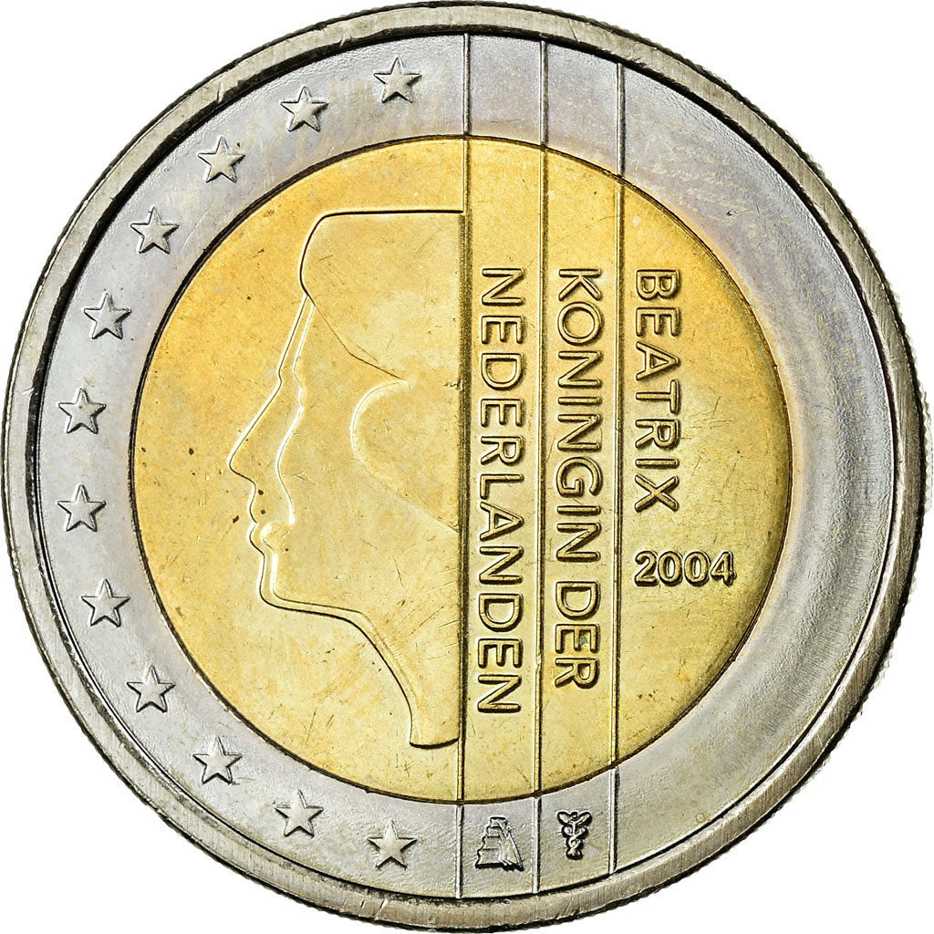 Netherlands, 2 Euro, 2004, MS(63), Bi-Metallic, KM:241