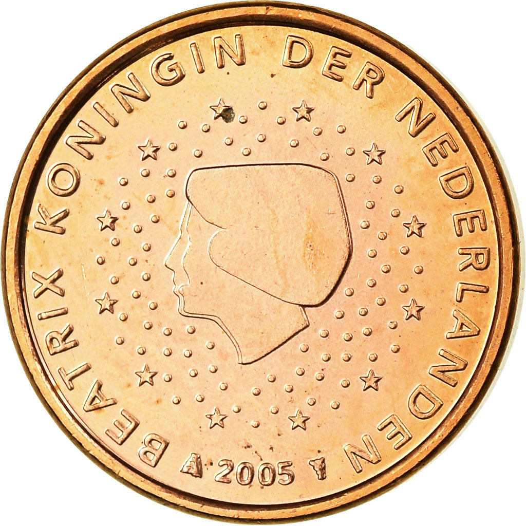 Netherlands, Euro Cent, 2005, MS(63), Copper Plated Steel, KM:234
