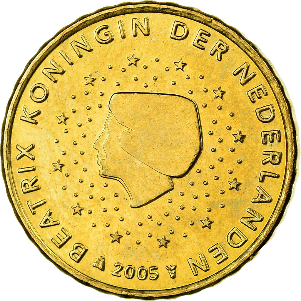 Paesi Bassi, 10 Euro Cent, 2005, SPL, Ottone, KM:237