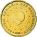 Paesi Bassi, 20 Euro Cent, 2005, SPL, Ottone, KM:238