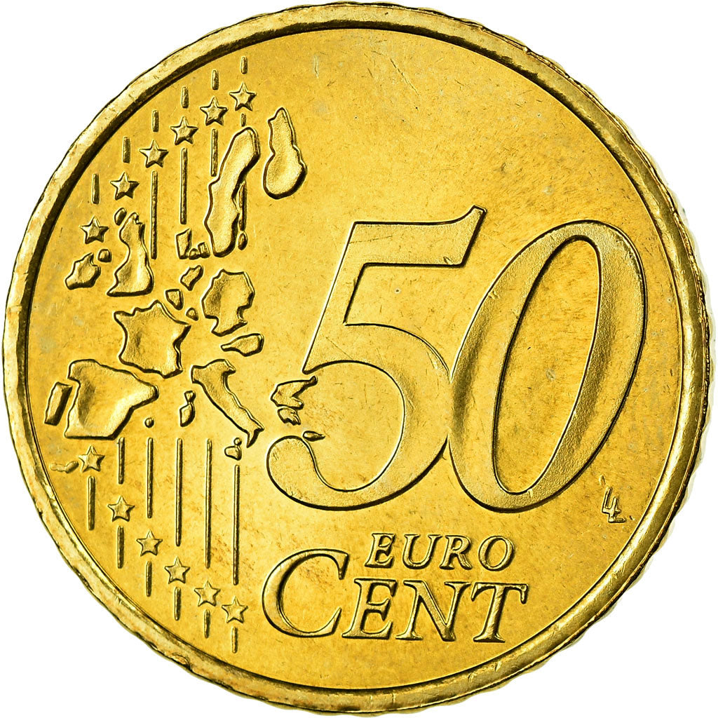 Niederlande, 50 Euro Cent, 2005, UNZ, Messing, KM:239