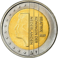 Niederlande, 2 Euro, 2007, UNZ, Bi-Metallic, KM:272