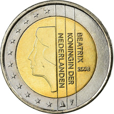 Paesi Bassi, 2 Euro, 2008, SPL, Bi-metallico, KM:272
