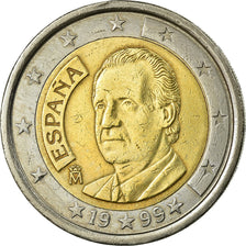 Spain, 2 Euro, 1999, EF(40-45), Bi-Metallic, KM:1047