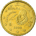 Spain, 10 Euro Cent, 2000, AU(55-58), Brass, KM:1043