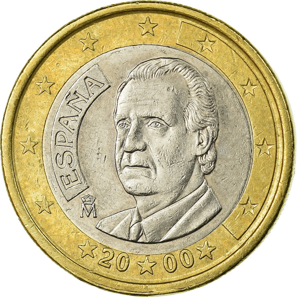 Spain, Euro, 2000, EF(40-45), Bi-Metallic, KM:1046