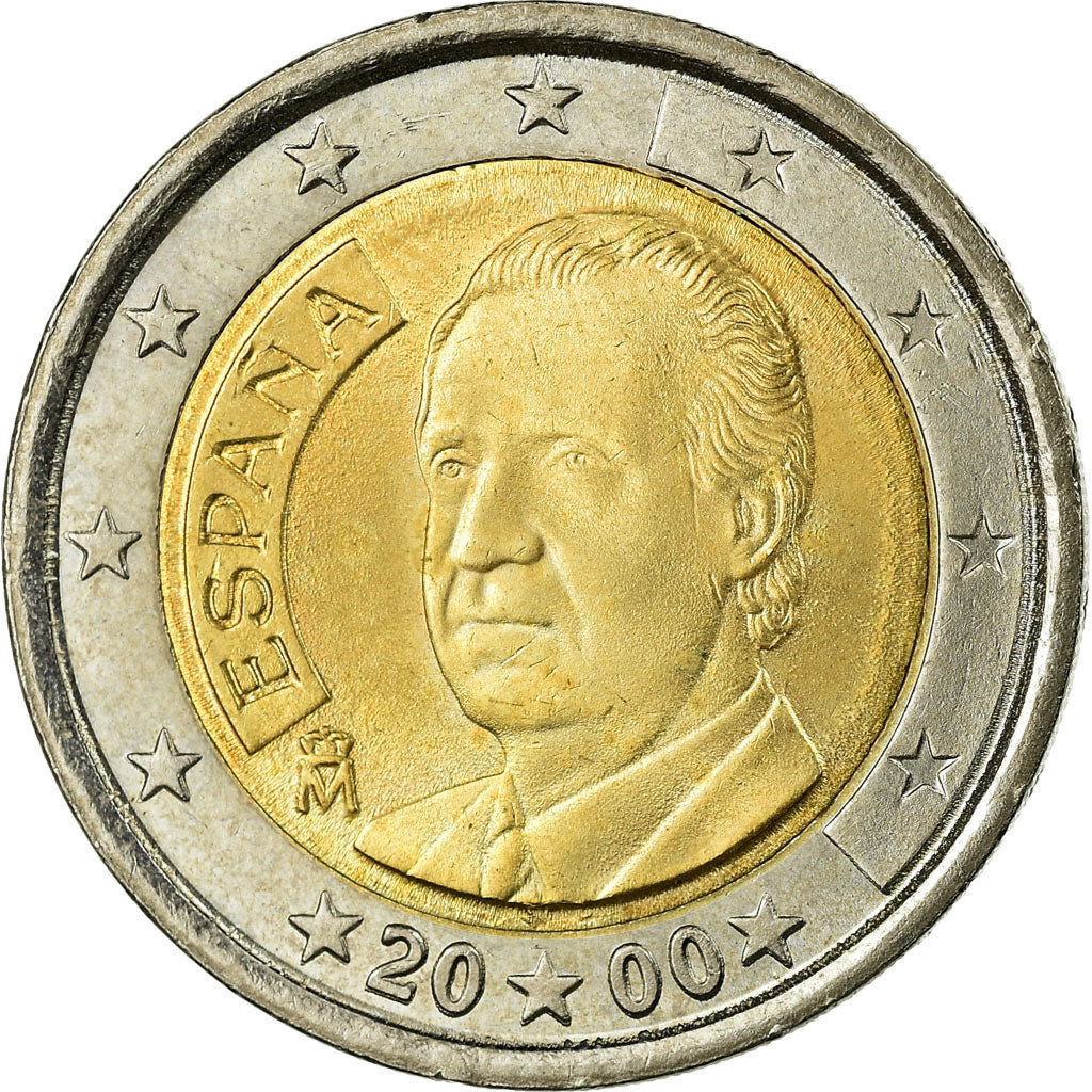 Spagna, 2 Euro, 2000, SPL, Bi-metallico, KM:1047