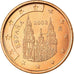 Spain, 5 Euro Cent, 2002, MS(63), Copper Plated Steel, KM:1042