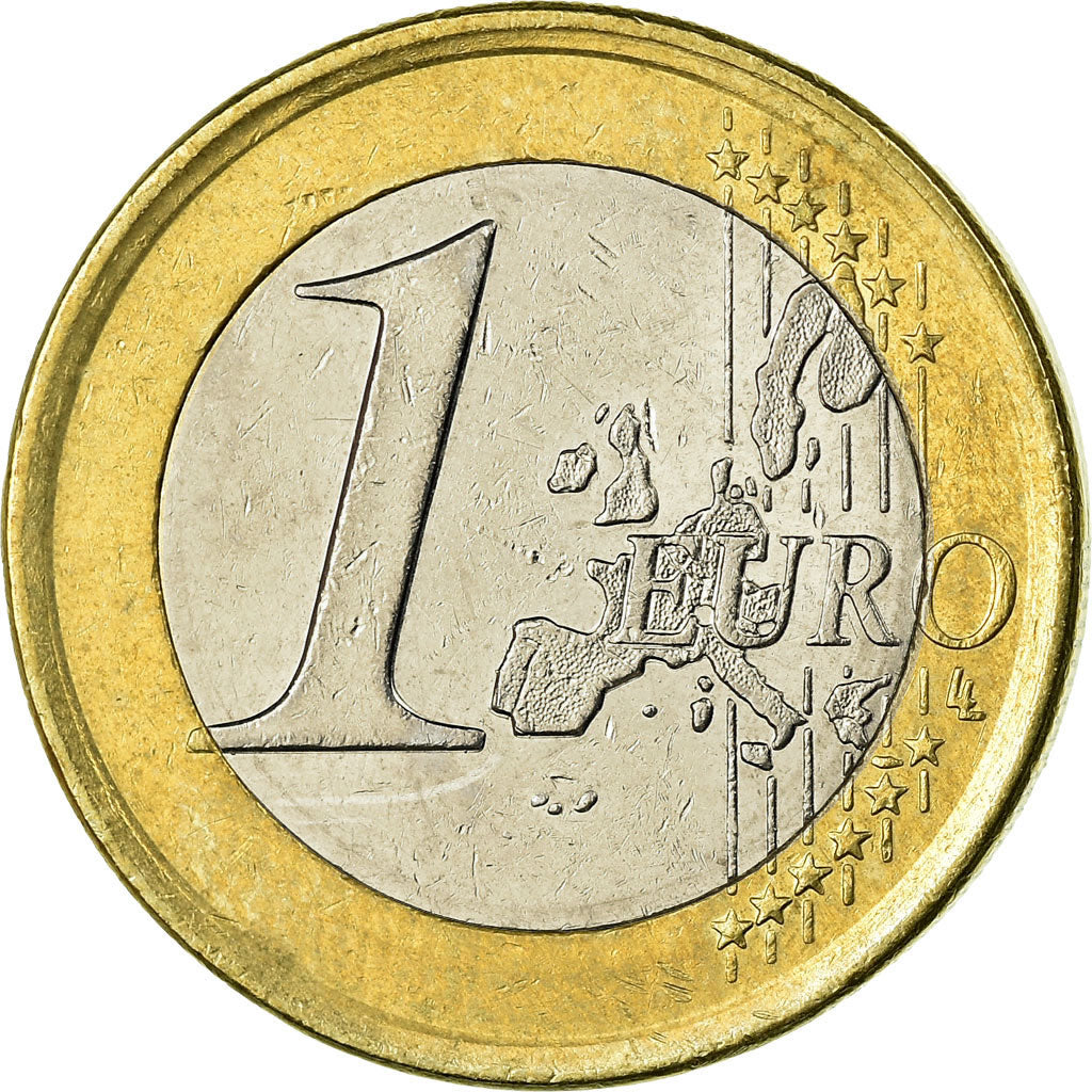 Spagna, Euro, 2002, BB, Bi-metallico, KM:1046