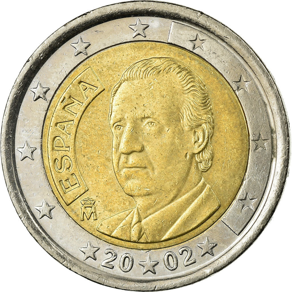 Spain, 2 Euro, 2002, EF(40-45), Bi-Metallic, KM:1047
