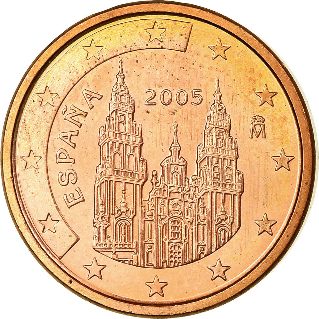 Spain, Euro Cent, 2005, MS(63), Copper Plated Steel, KM:1040