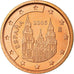 Spain, 2 Euro Cent, 2005, MS(63), Copper Plated Steel, KM:1041