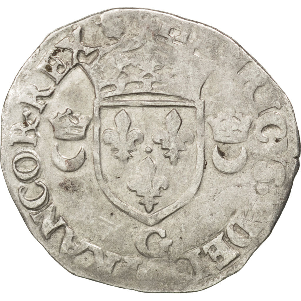 Henri II (1547-1559), Douzain aux Croissants, 1550, Poitiers, Sombart 4380