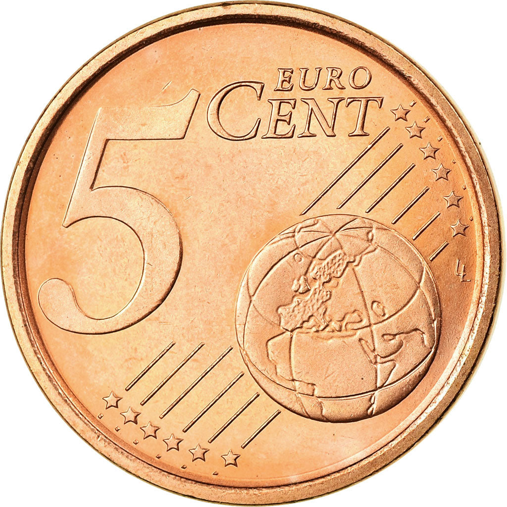 Spain, 5 Euro Cent, 2005, MS(63), Copper Plated Steel, KM:1042