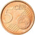 Espanha, 5 Euro Cent, 2005, MS(63), Aço Cromado a Cobre, KM:1042