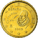 Hiszpania, 10 Euro Cent, 2005, Madrid, MS(63), Mosiądz, KM:1043